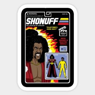 Shonuff Action Figure Sticker